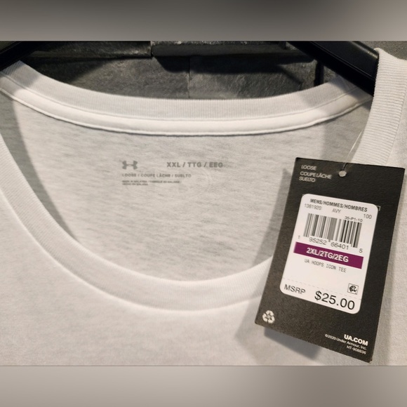 Under Armour Cotton Blend Light weight Short Sleeve Crew Neck T Shirt - XXL - Picture 8 of 9